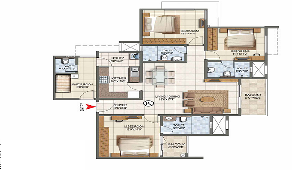 Prestige Elysian Floor Plan