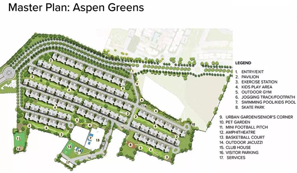 Prestige Aspen Greens Master Plan